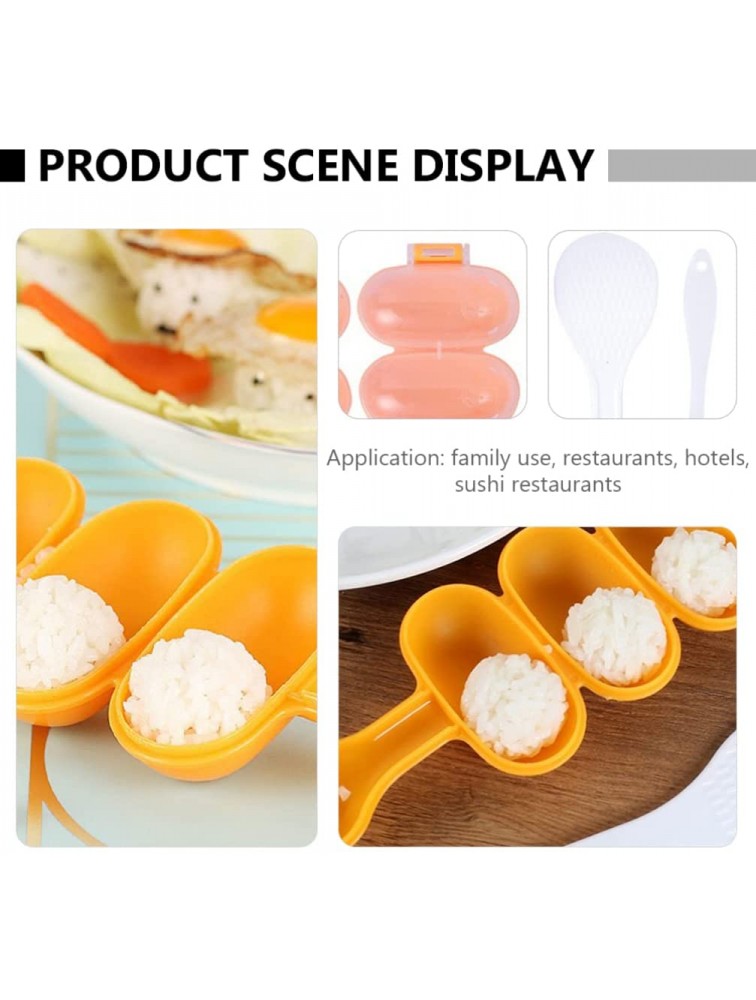 Kisangel 6 Pcs Rice Ball Molds DIY Ball Shaped Shakers Kids Lunch Maker Mould Kitchen Tool - B8YEYC3FW