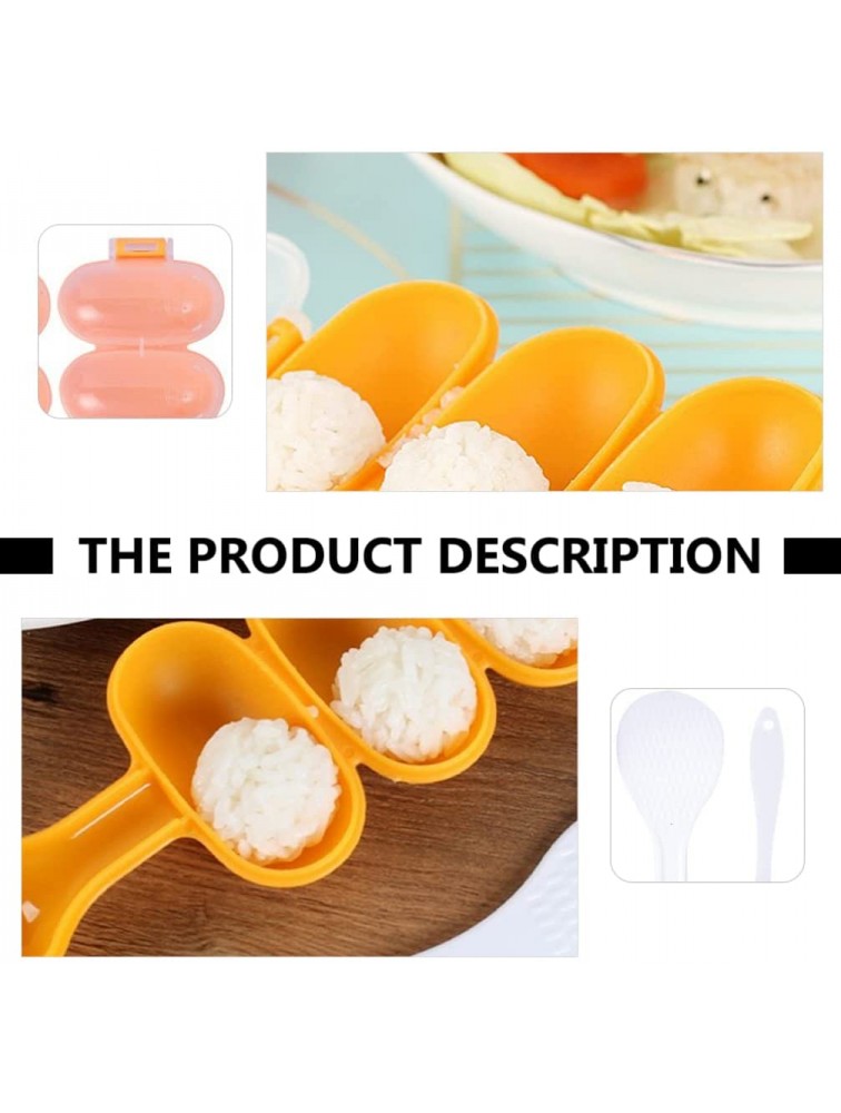 Kisangel 6 Pcs Rice Ball Molds DIY Ball Shaped Shakers Kids Lunch Maker Mould Kitchen Tool - B8YEYC3FW