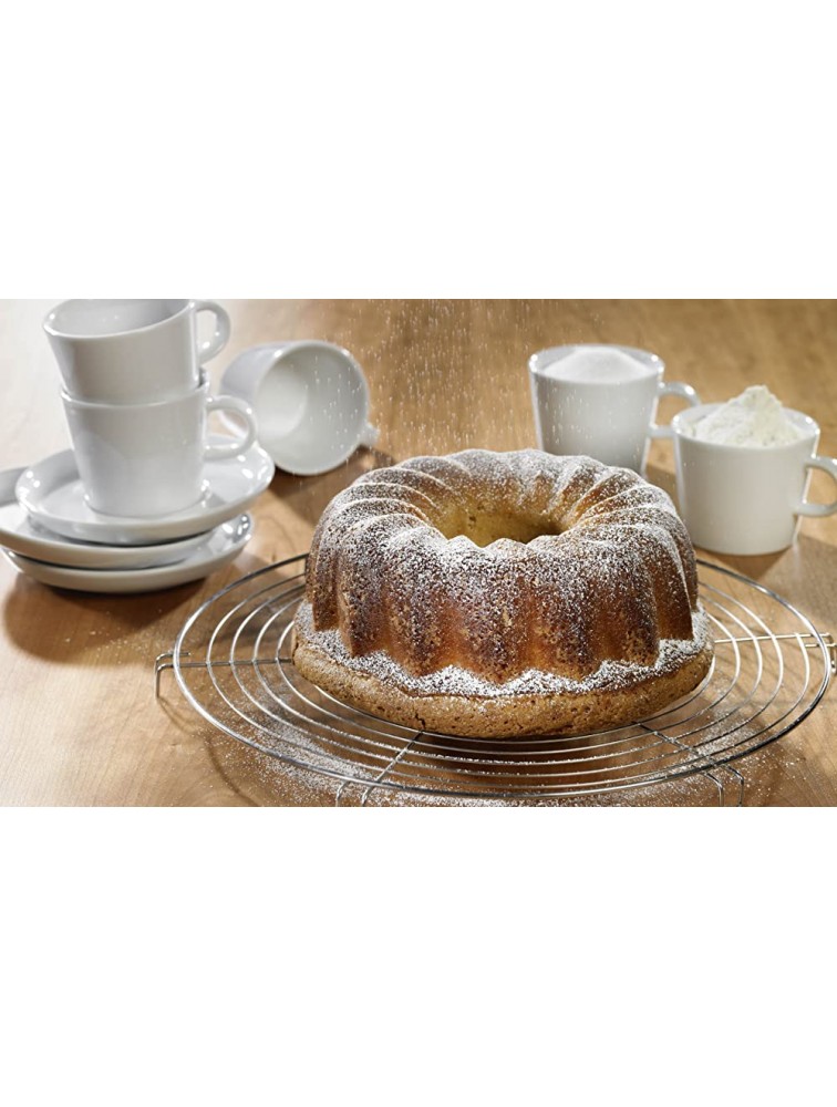 Lurch Germany Flexiform Deep Silicone Gugelhupf Pan | Bundt Cake Mold | Round Baking Pan | Made Of 100% BPA-free Platinum Silicone | Ø 8.7x 4.7 Brown - BQEFGANOW