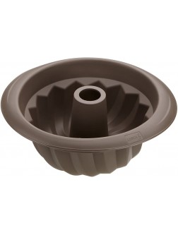 Lurch Germany Flexiform Deep Silicone Gugelhupf Pan | Bundt Cake Mold | Round Baking Pan | Made Of 100% BPA-free Platinum Silicone | Ø 8.7"x 4.7" Brown - BQI1GYANC