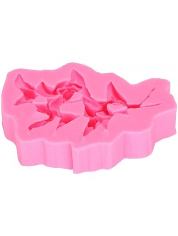 Pastry Mould Mold Rose Flower Shape Pink Cake Decoration Bakeware Tools DIY Baking Tools Silicone Cake Molds for DIY Cake Chocolate Candle - B4G1FG8NJ