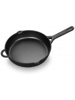 SHYOD Backcountry Cast Iron Skillet，Pre-Seasoned for Non-Stick Like Surface Cookware Oven Broiler Grill Safe Kitchen Deep Fryer Restaurant Chef Quality - BF867AX4A