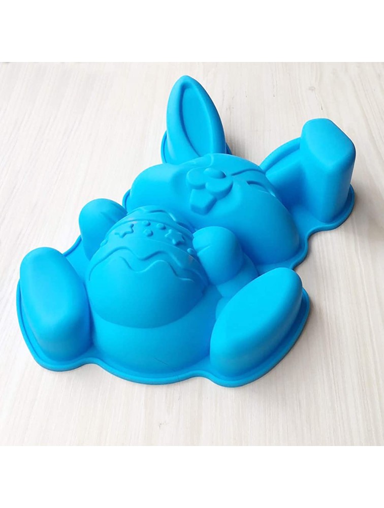 Tools Bunny Mould Baking Cake Cartoon Silicone Bakeware Bunny Easter DIY Cake Mould Kit for Kids with Pens - B785HG7VJ