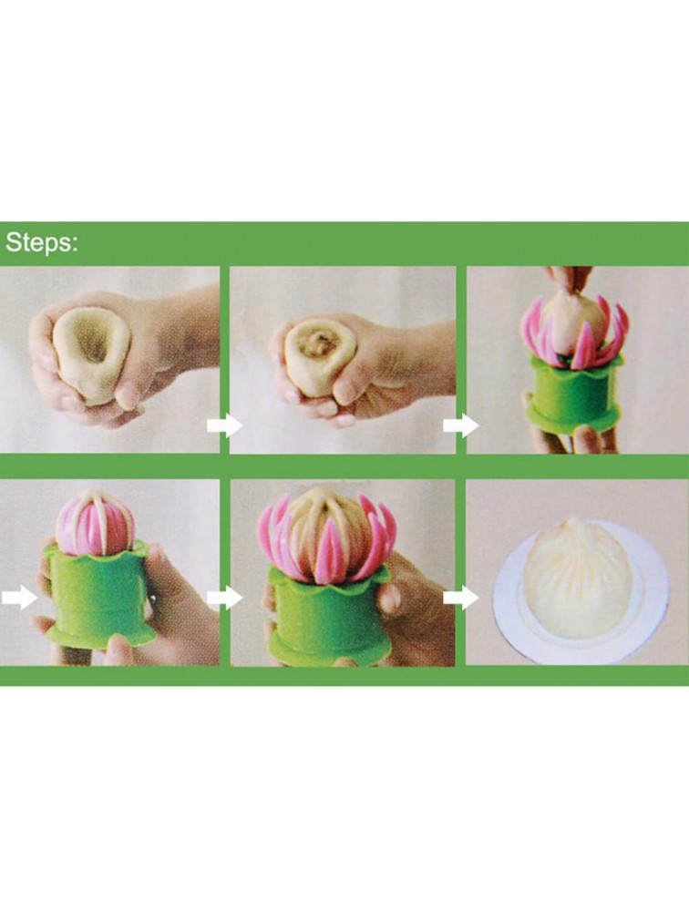 Useful Steamed Stuffed Bun Making Mold Pastry Pie Steam Bun Dumpling Maker Mould Cooking Tool Sets Green - B2CKMDETM
