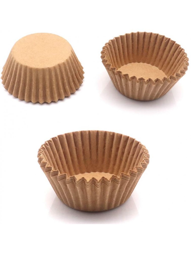 300Pcs Cupcake Liners Natural Muffin Liners Greaseproof Paper Baking Cups Standard Size Unbleached Paper Cupcake Liner for Baking Muffin and Cupcake Natural Color - BKUSE5KB1
