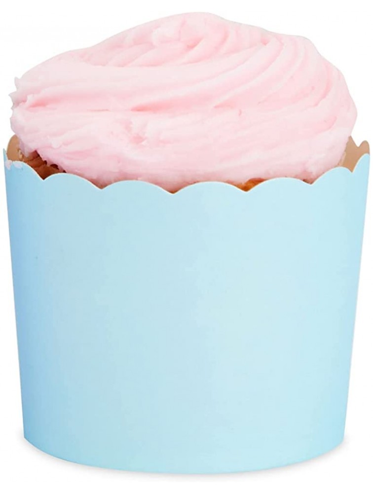 48 Pack Pastel Cupcake Liners Wrappers Rainbow Color Muffin Paper Baking Cup for Birthday Party - B97CUGKU8