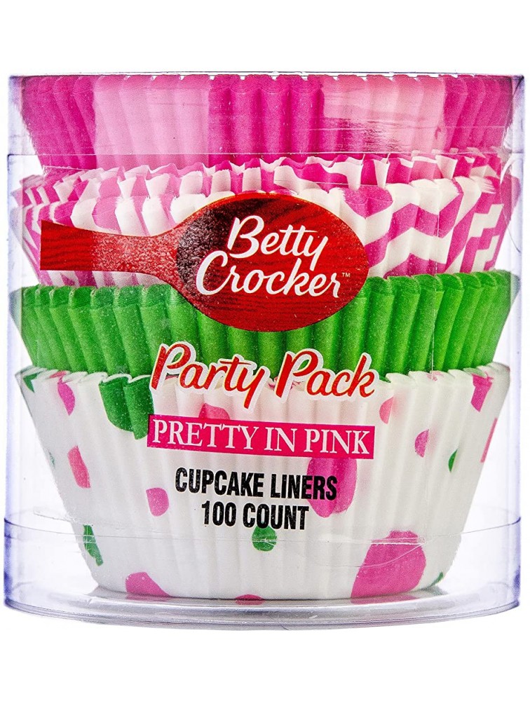 Betty Crocker 100-Count Cupcake Liners Pretty in Pink - B1PFVLTFK