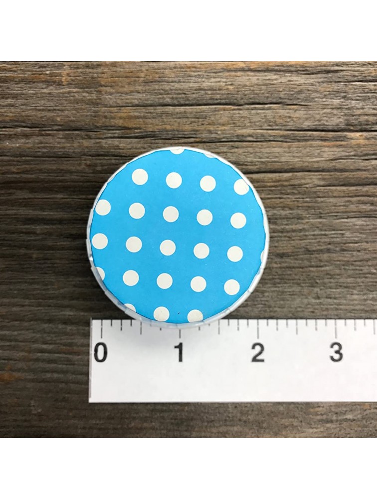 Bulk Candy Nut Mini Baking Cups Light Blue White Dot 100 Pack - BG5FFWQQE