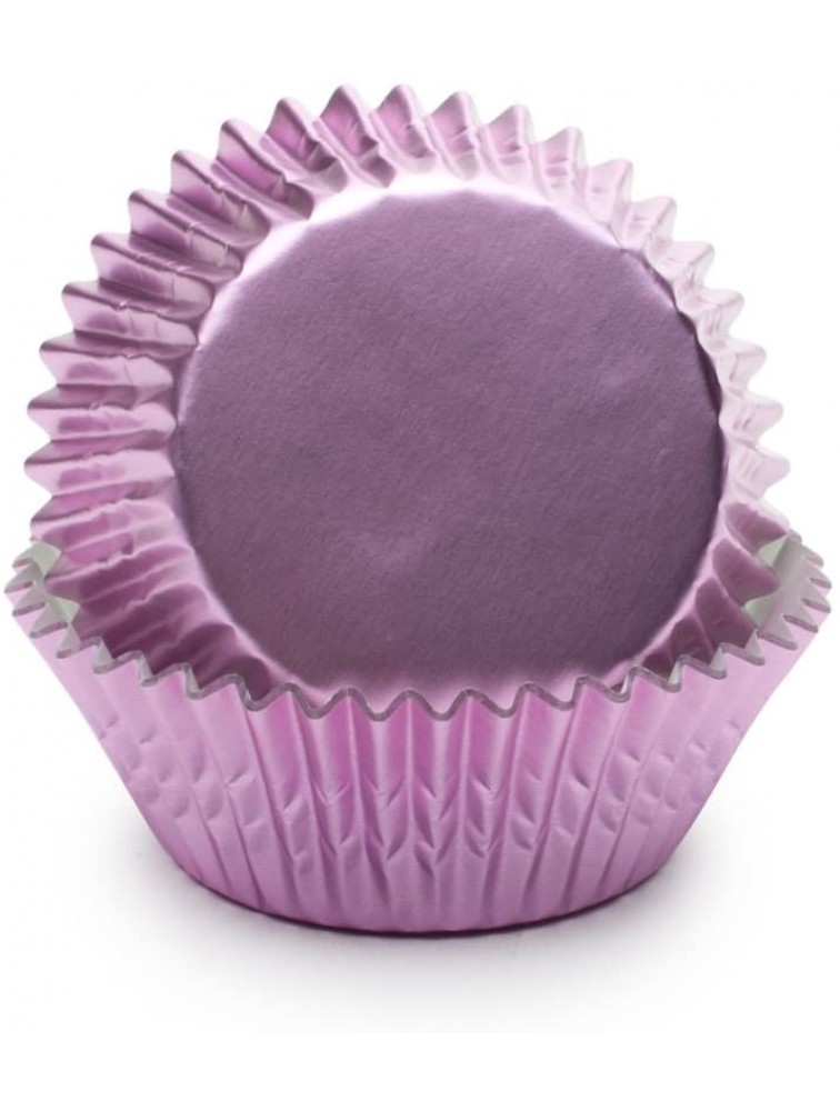 Fox Run Light Pink Foil Disposable Bake Cups 3 x 3 x 1.25 inches - B5RNJ5DXC