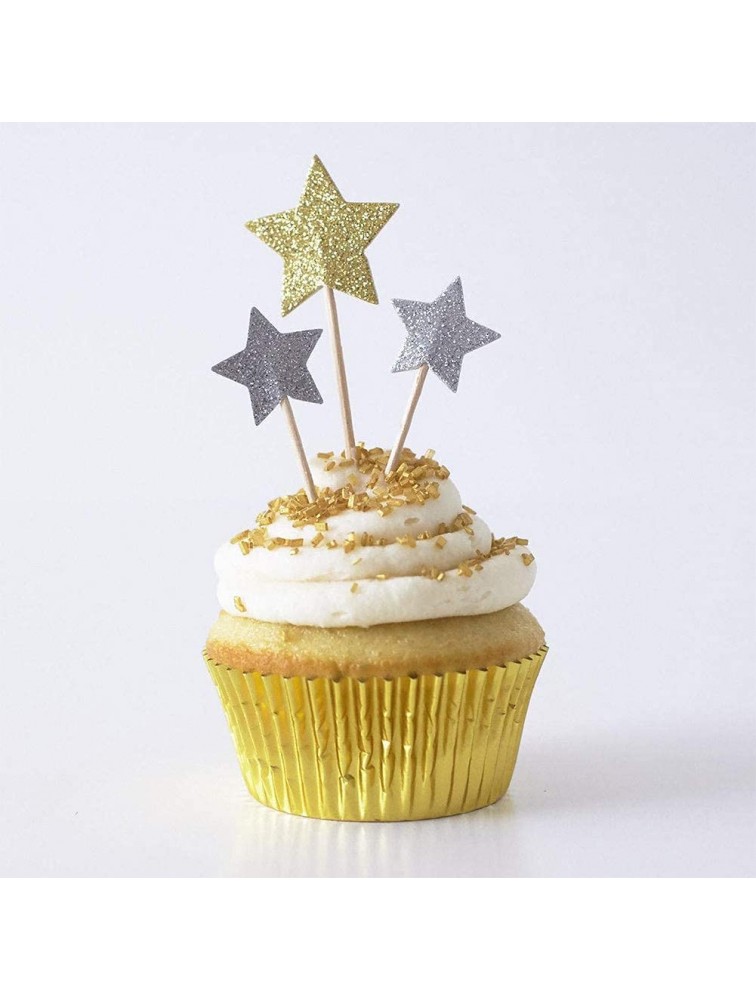 Gifbera Gold Foil Muffin Cupcake Liners Baking Cups Standard Size 100-Count - BN3UQU0RE