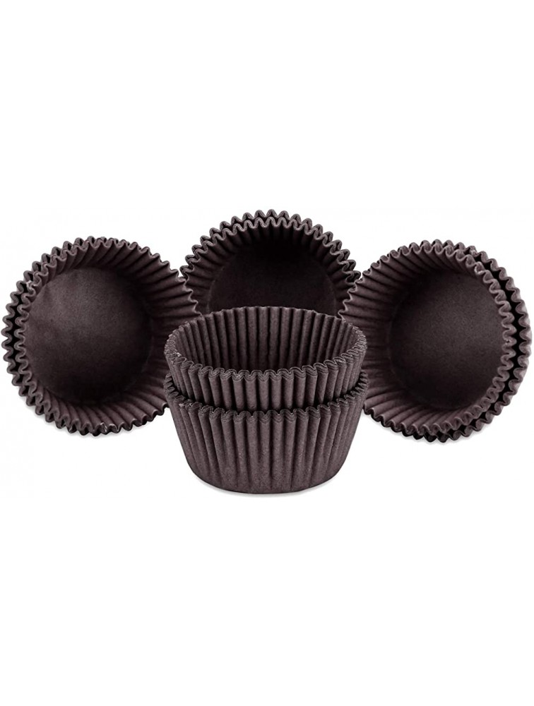 Gifbera Swedish Paper Baking Cups Brown Standard Cupcake Liners 200-Count Coffee Color - BUW2S68WN