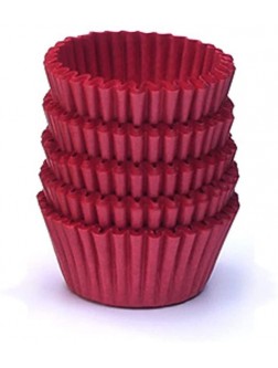 NUOMI Mini Cupcake Liners 1 Inch Paper Baking Cups Muffin-Liners 1000 Pieces Dessert Wrappers for Christmas Festival Wine Red - BNLKHEXKP