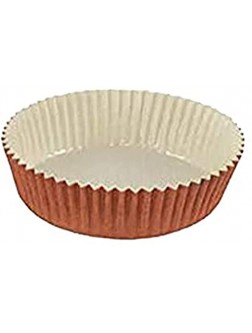 Optima Round Baking Mold Pack of 50 All Natural Disposable Recyclable Microwave Oven Safe Paper Bakeware Freezable Paper Mold for Baking Goods- Cup Cakes or Mini Snacks 3-1 2" x 1-1 4" - BEQLR5302