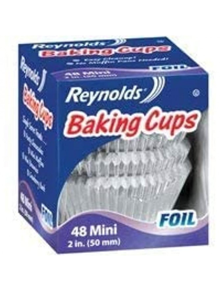 Reynolds Bakers Choice Mini Foil Baking Cups 48 CT Pack of 2 - BBMT5M8PH