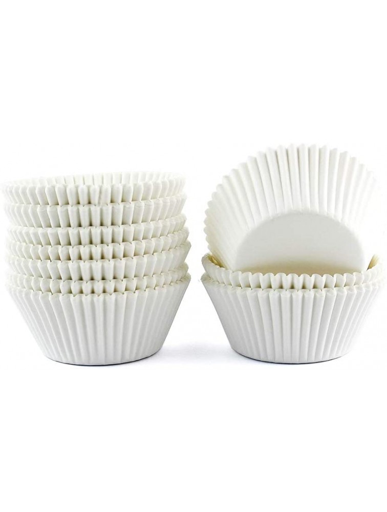Warmparty Baking Cups Cupcake Liners Standard Sized 300 Count White - B3N6SH97N