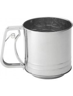Mrs. Anderson’s Baking Hand Squeeze Flour Sifter Stainless Steel 5-Cup Capacity - BVL930FBV