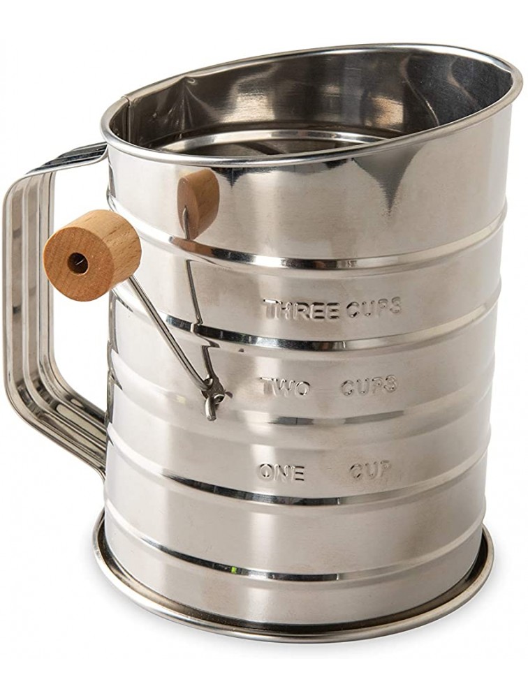 Nordic Ware Flour Sifter 3-Cup Stainless Steel - BH2LR8YXU