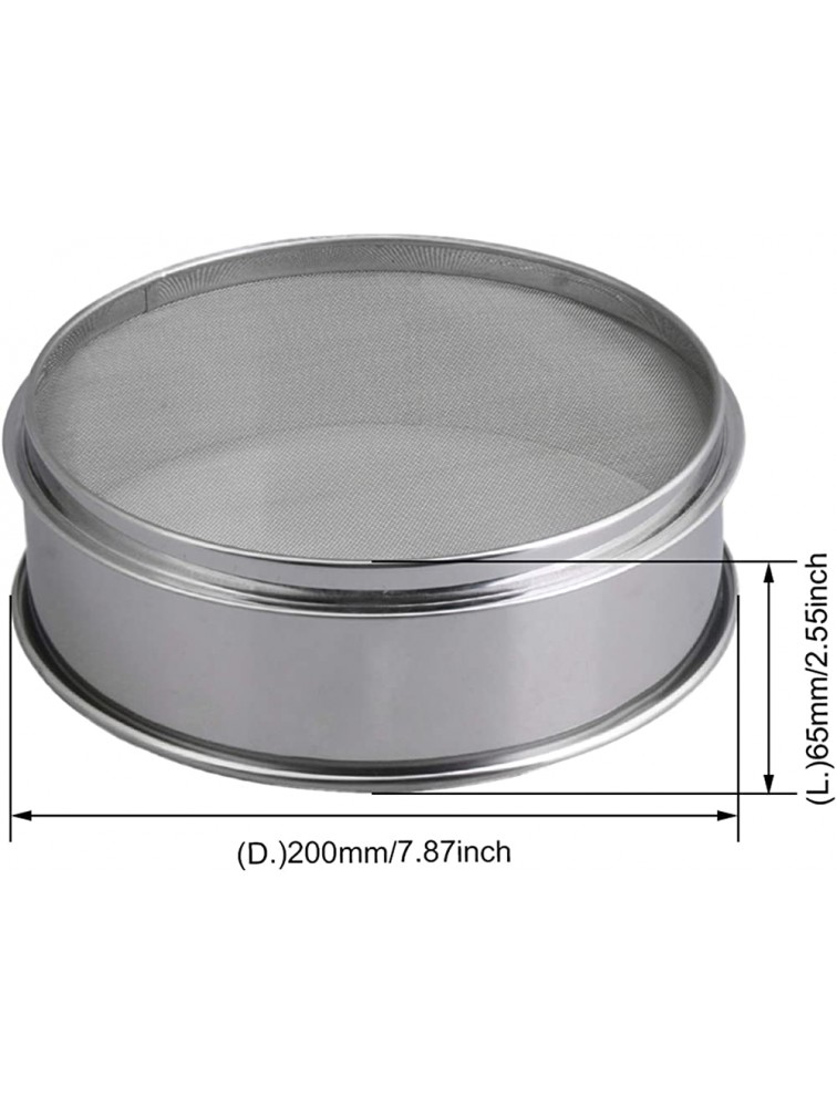 RDEXP Flour Sifter Flour Sieve Stainless Steel Round Sifter for Baking Powdering - BMCDAPZ4L