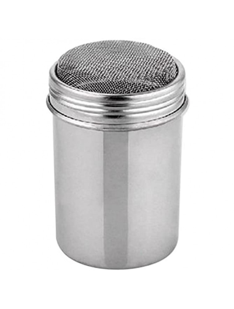 SoundsBeauty Durable Stainless Steel Chocolate Shaker Flour Powder Icing Sugar Coffee Sifter + Lid Kitchen Tool - BTSO32QJG
