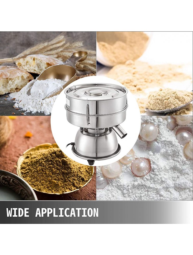 VBENLEM Automatic Sieve Shaker Included 12 Mesh + 80 Mesh Flour Sifter Electric Vibrating Sieve Machine 110V 50W Sifter Shaker Machine 1150 r min for Rice & Herbal Powder Particles - BJYXYPFAY