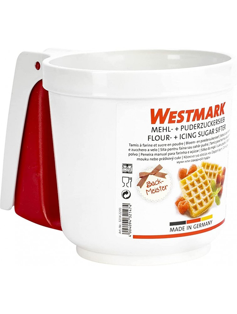 Westmark Flour- And Icing Sifter 6 x 4 x 4 White Red - BFMZDDF00