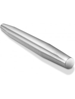 16" Stainless Steel French Rolling Pin by Last Confection Tapered Design for Pasta Baking Cookies Pastries and Pizza Dough - BBAQBMRRB