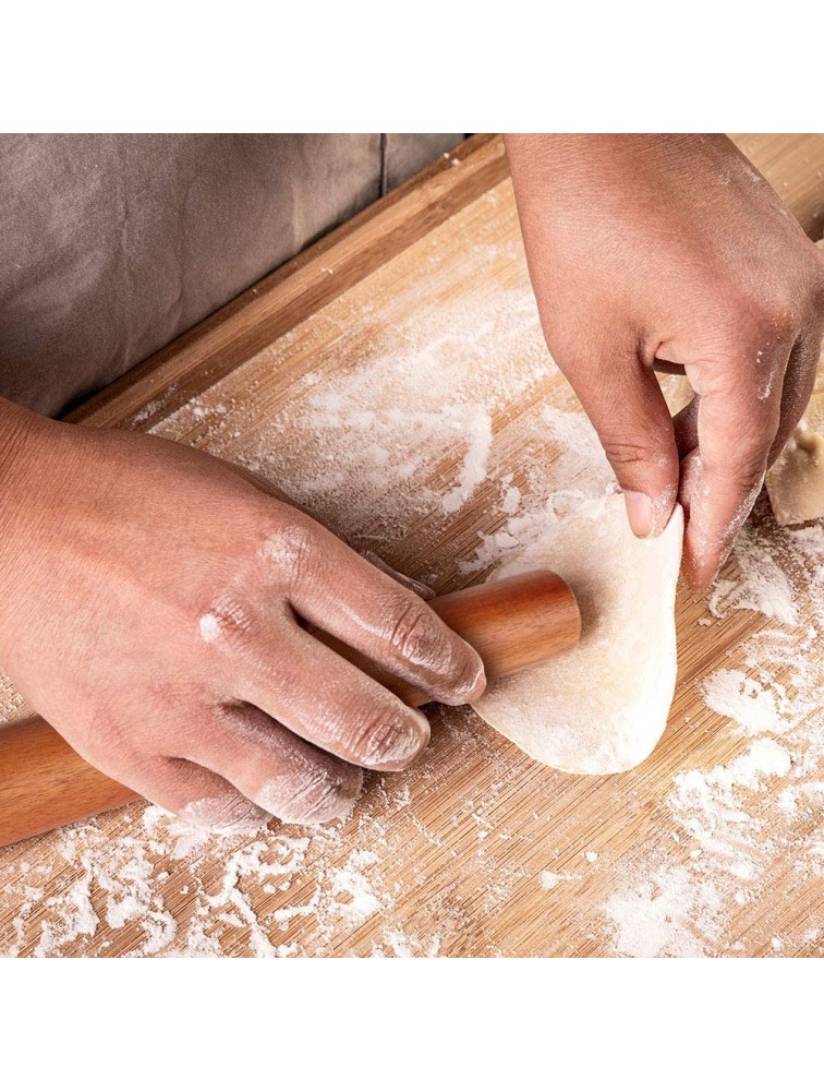 AIDEA Wood Rolling Pin for Baking Dough Roller 15.75-Inch-by-1.38-Inch for Pizza Cookies,Pie - BRSWNG4OZ