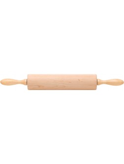 Ateco 12275 Professional Rolling Pin 12-Inch Barrel Made of Solid Rock Maple Made in the USA - B3CJCUPZI