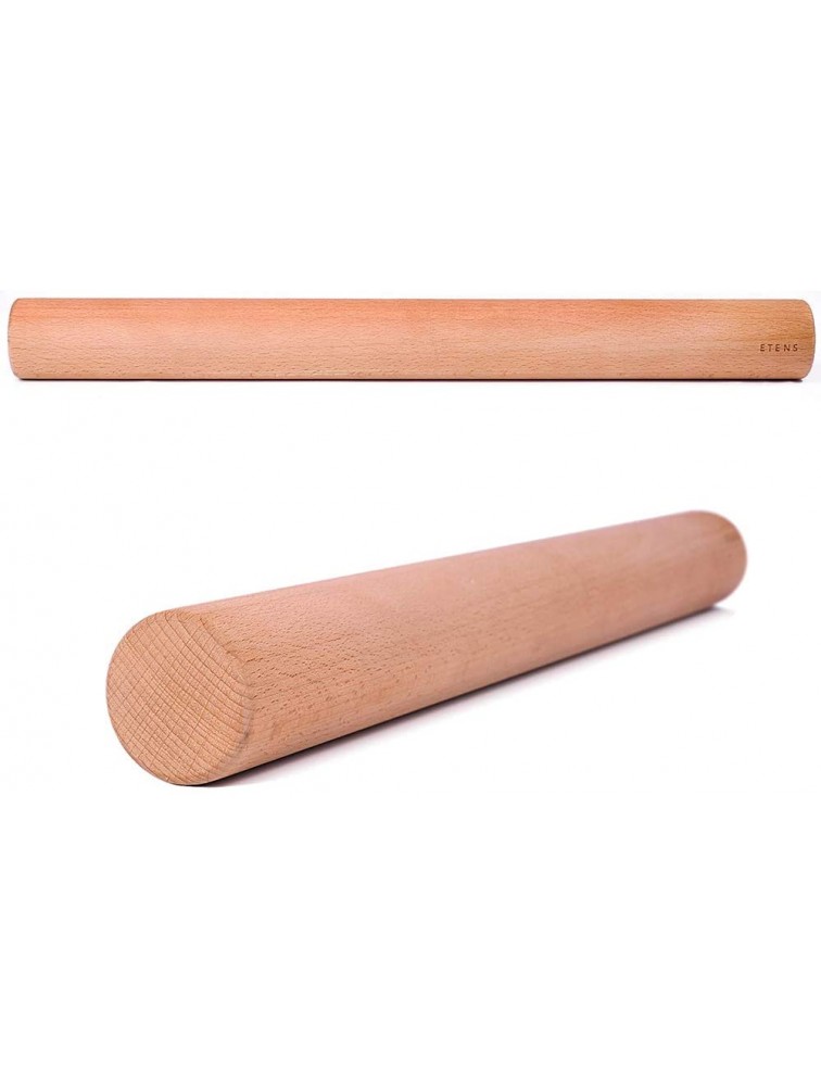 Etens Rolling Pin 18 Inch Professional Dowel Wood Rolling Pins for Baking Pasta Pizza Pie and Cookie Wooden Dough Roller Pin – Baking Supplies Tools Straight Style Large 1.75 Inch Diameter - B8UPKYGG5