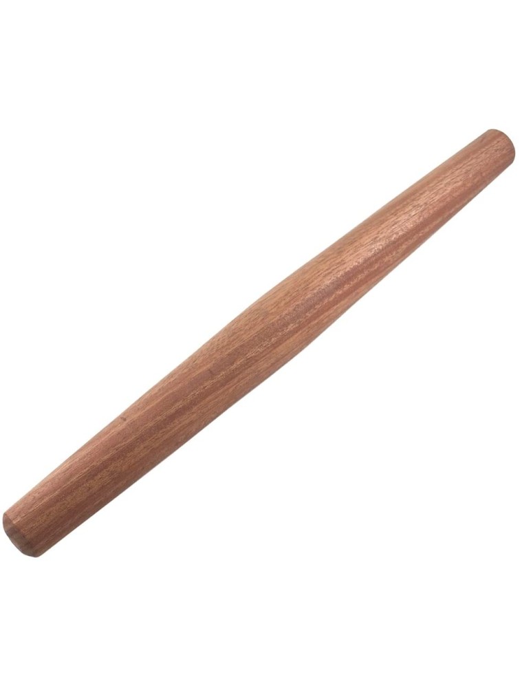 Mahogany French Rolling Pin: Tapered Solid Wood Design. Hand Crafted in the USA. - B6CVI5K3Q