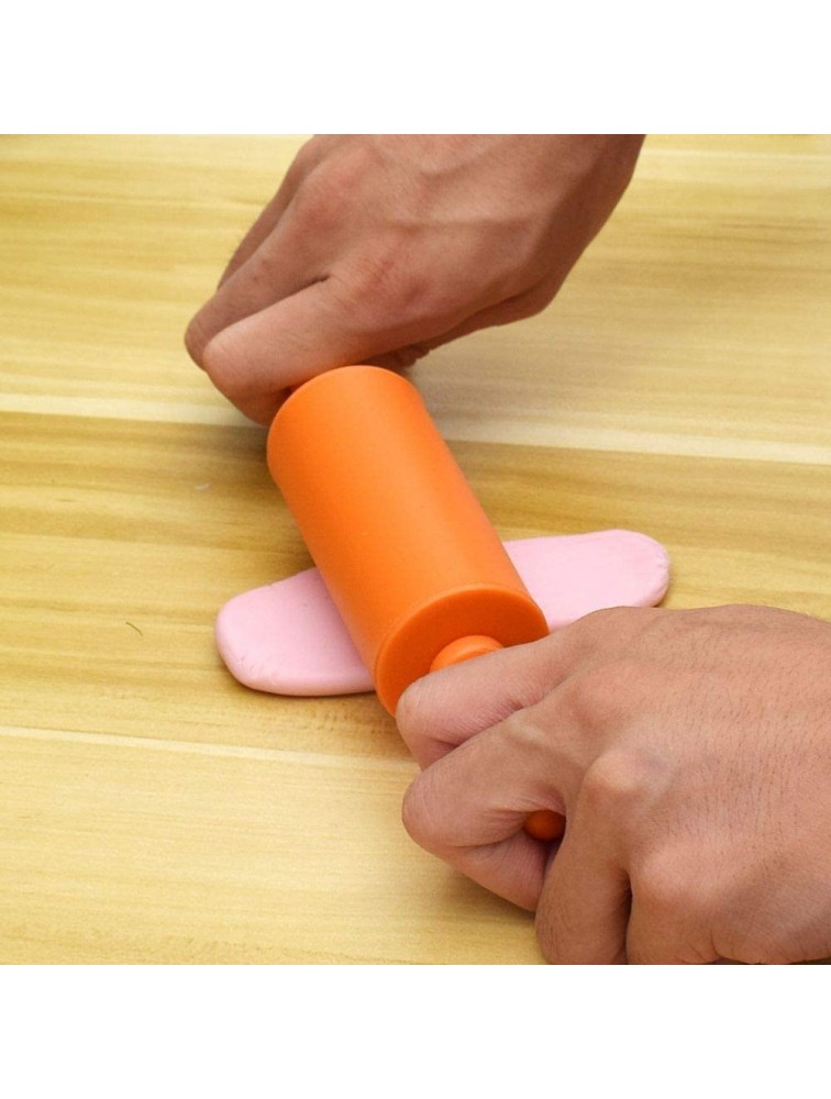 NUOMI Kids Rolling Pin for Baking Playdough 2 Pack Non-Stick Silicone Small Rolling Pins for Home Kitchen - B0OW6OYXR