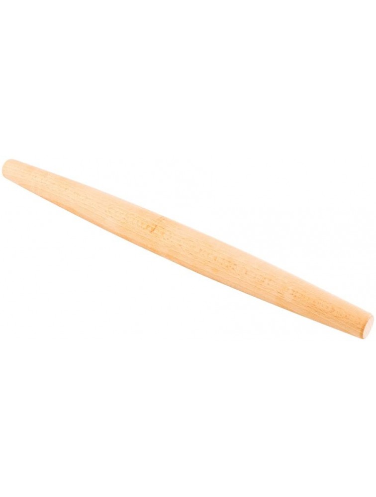 Pastry Tek 15 Inch French Rolling Pin 1 Tapered Rolling Pin For Baking Solid Professional Grade Natural Beechwood Dough Roller For Fondant Pizza Dough Cookies And More Restaurantware - BB8C3KXWF