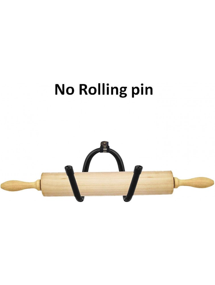 Rolling Pin Holder Rolling Pin Display Rack Rolling Pin Storage Organizers Home Decor kitchen Wall Mount Hooks – Wall Hanging Multi Purpose Bottle Rack Hardware Included No Rolling Pin - BQ34L81F5