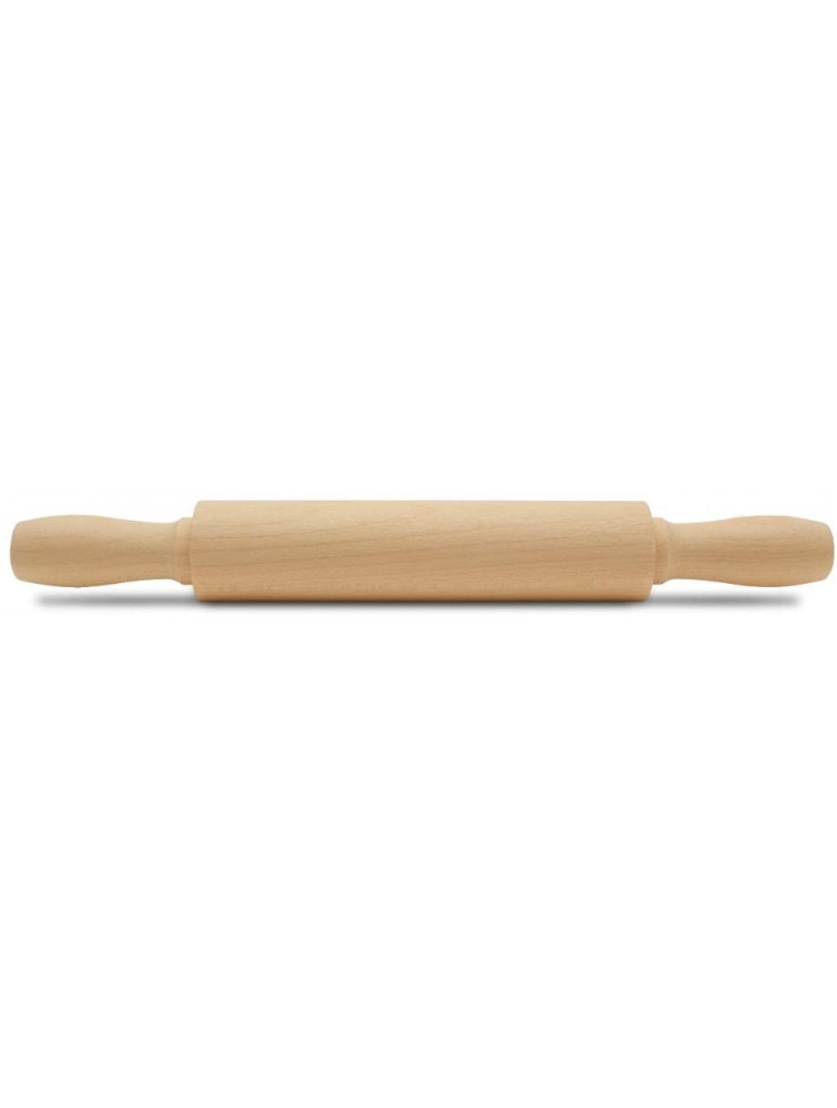 Wooden Mini Rolling Pin 7 Inches Long Pack of 12 Perfect for Fondant Pasta Children in The Kitchen Play-doh Crafting and Imaginative Play by Woodpeckers - BKWFWSKMJ