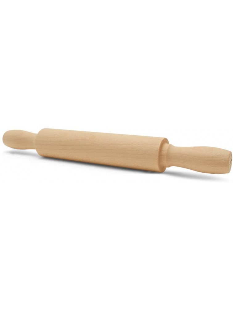 Wooden Mini Rolling Pin 7 Inches Long Pack of 12 Perfect for Fondant Pasta Children in The Kitchen Play-doh Crafting and Imaginative Play by Woodpeckers - BKWFWSKMJ