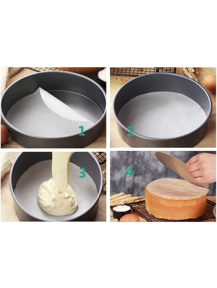 100pcs Parchment Paper Rounds 9 Inch Diameter Precut for Baking Non-STICK 9'' Cake Pan Liner Circles Perfect for Cheesecake Pan Springform Pan Bundt Pan Steamer and Air Fryer - BIX1IBE2Q