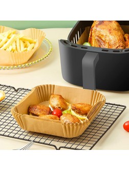 Air Fryer Disposable Paper liner 6.3Inch Air Fryer liners for 3-5QT Air Fryer 100PCS Non-stick Air Fryer liners Oil Resistant Waterproof Food Grade Baking Paper Square - BAZBTGOVD