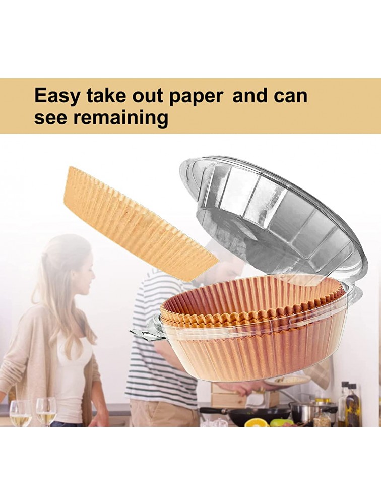 Air Fryer Disposable Paper Liner Parchment Paper Liner 9 Inch Non-Stick Oil-proof Water-proof Fryer Paper Pads Baking Paper for Oven Air Fryer Baking Roasting Microwave 50PCS - B8R1W10SI