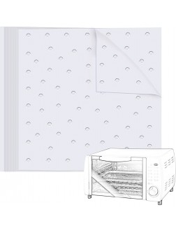 Air Fryer Parchment Liners 100pcs 11x12Inch Square Air Fryer Paper Perforated Parchment Liner Steaming Paper for Air Fryer Oven Steaming Basket and More7.5 8.5 9.5inch Available - BC4PCS2S1