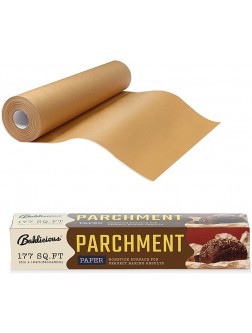 Unbleached Parchment Paper Roll for Baking 13 in x 164 Ft 177 Sq.Ft Baklicious Non-stick Baking Parchment Paper for Baking Cookies Bread Oven Air Fryer Steamer Baking paper - BPOCMVFH8