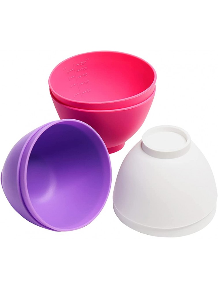6 Pcs Silicone Pinch Bowls 10*7cm Reusable Soup Bowls and Cereal Bowls Mixing Bowls for Measuring Suitable for Facial Mask Sauce Snack and DIY Crafts - BDJW5I15K