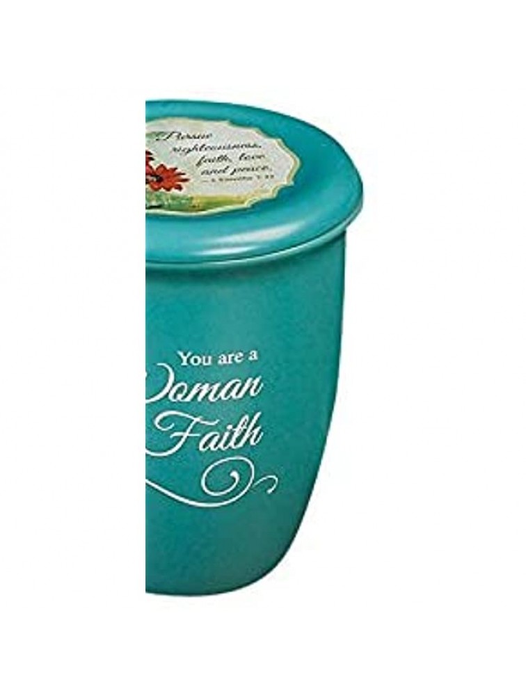 Abbey Gift Woman of Faith Mug and Coaster Set Blue 4 x 4.38 - B2F3KGEH3
