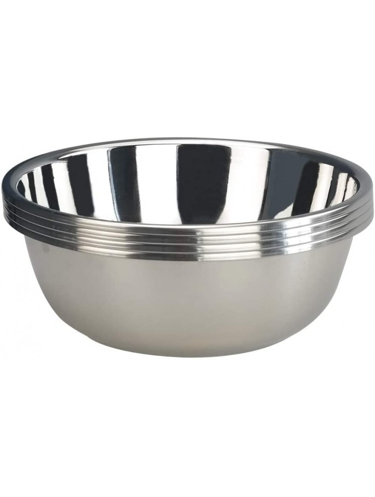 Anbers 18 10 Stainless Steel Mixing Bowl 9.6 Inch Wide Metal Prep Bowls 4 Packs - BUWCW9YKV