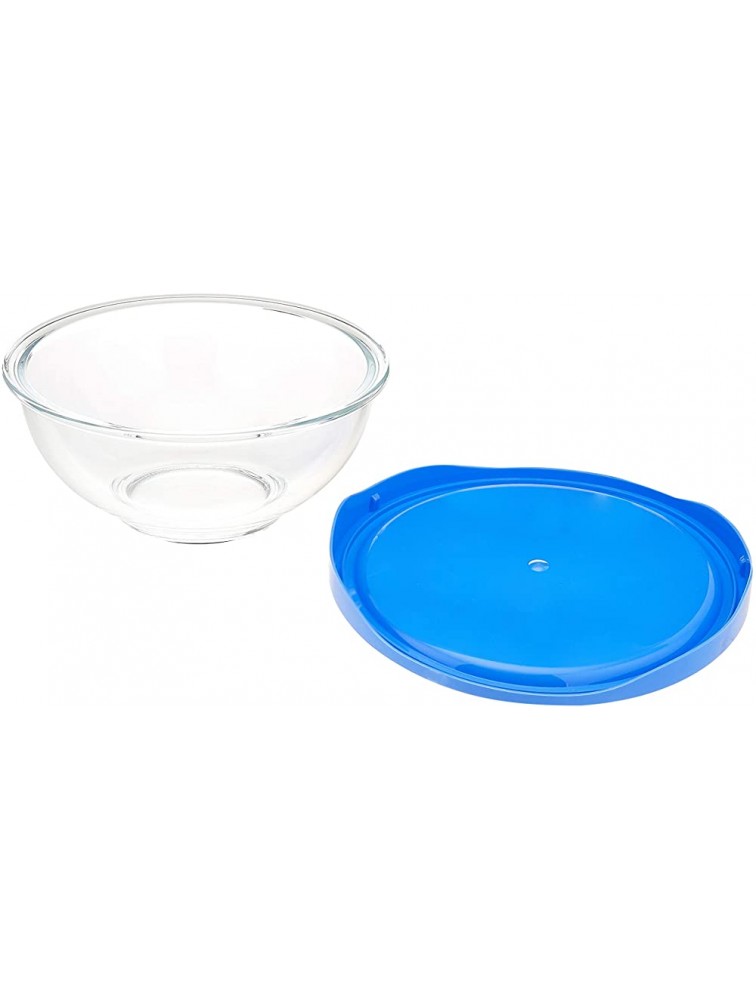 Basics 10-Piece Glass Mixing Bowl Set 5 Bowls and 5 BPA-Free Lids - B2GPYHM5Z
