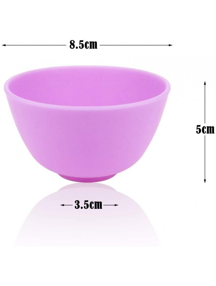 BILLIOTEAM 10 PCS Multi colorful Silicone Mixing Bowl,Reusable Prep and Serve Bowls Condiment Bowls Facial Mask Bowl for Skincare,DIY Craft,Resin,Acrylic Painting - BETYZS4OA