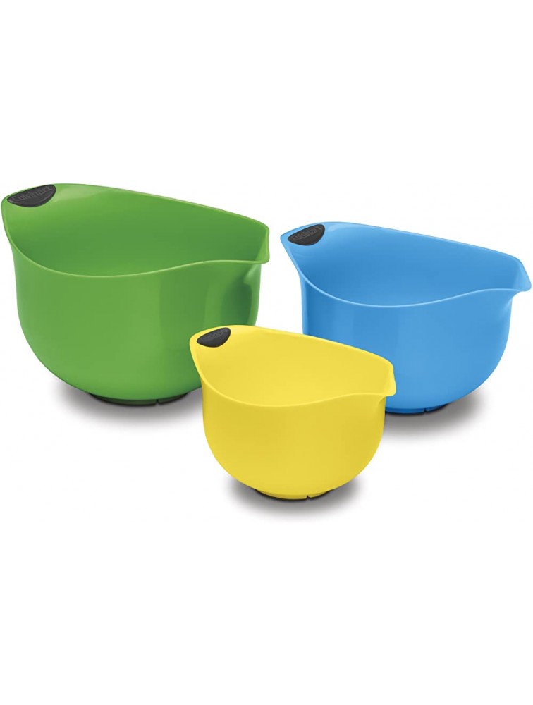 Cuisinart Set of 3 BPA-free Mixing Bowls Multicolored - BLVEWQVZJ