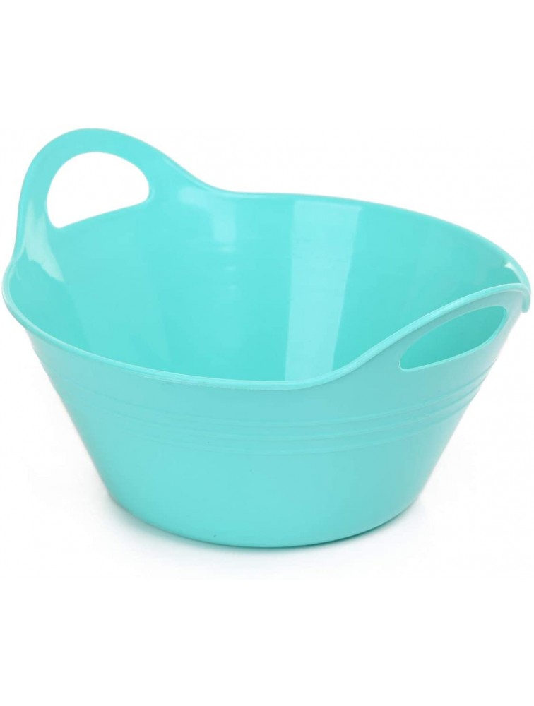 Mintra Home Plastic Bowls with Handles Large 2pk Teal - BSH11G3U2