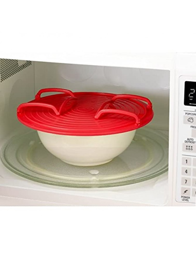 4 in 1 microwave plastic stand it's a tray a plastic stacker a lid and a cooling rack - BBYE8SWFL
