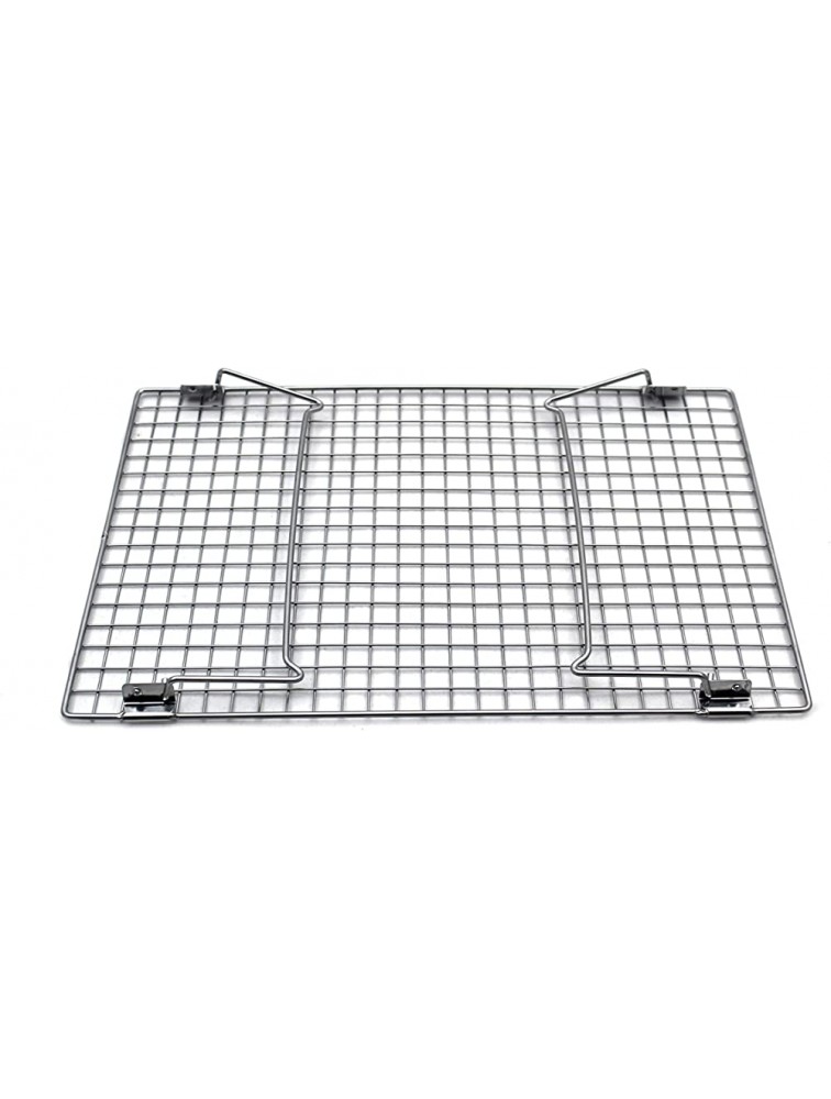 Checkered Chef Stainless Steel Stackable Cooling Racks 2 Pack Stacking Cooling Baking Racks Each Rack 10 x 15 Tiered Cooling Rack for Cooking Cooling and Baking Oven and Dishwasher Safe - BLCYXKERG