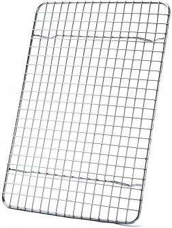 Cooling Rack For Baking Aisoso Baking Rack with 18 8 Stainless Steel Bold Grid Wire Multi Use Oven Rack Fit Quarter Sheet Pan Oven and Dishwasher Safe 8.5 x 12 Inches - BARUD3A1F